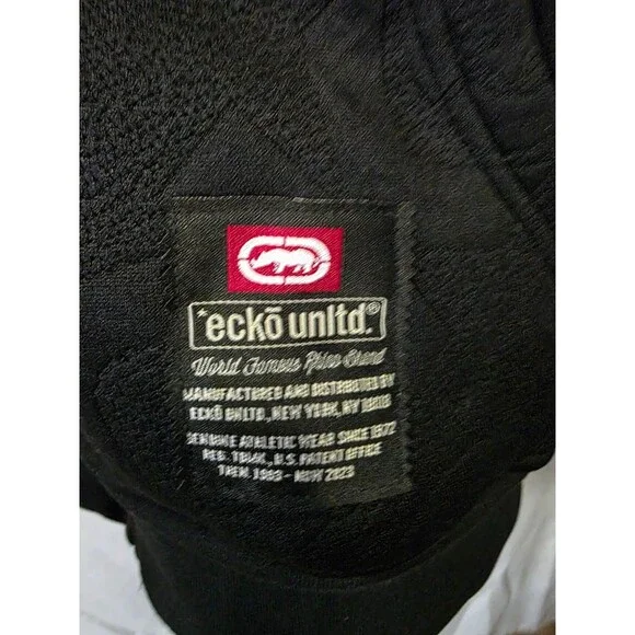 Ecko Unltd EO35H1501 Men's Full Zip Plush Lined Hoodie Black Medium - Picture 6 of 7